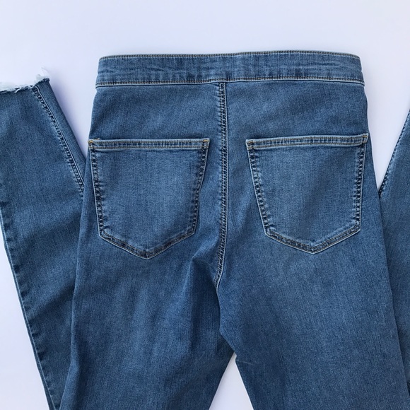 Topshop Joni Jeans with Raw Hem - Picture 2 of 8